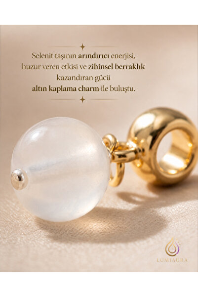 LUMİAAURA ALTIN KAPLAMA SELENİT CHARM