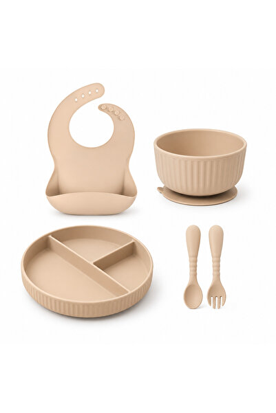 Denn Store Set hranire din silicon 5 piese, din silicon BPA free, 6+ luni, fa...