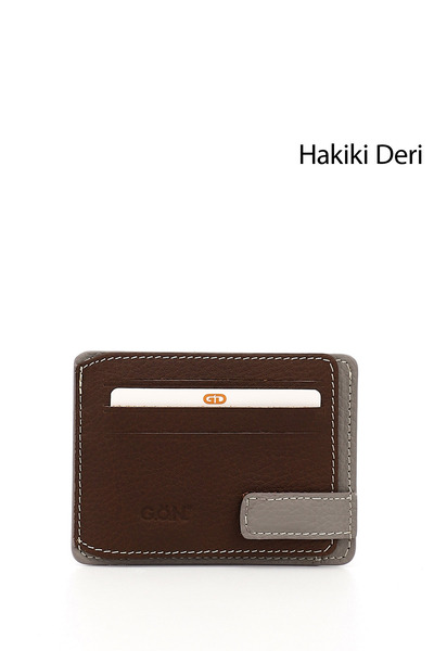 GÖNDERİ(R) Tabaya Mink Gön Prava koža Unisex Držač za kartice 06521