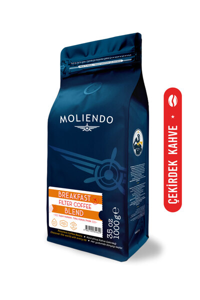 Moliendo Finest Coffee Breakfast Blend Filtre Kahve (Çekirdek Kahve) 1000 g