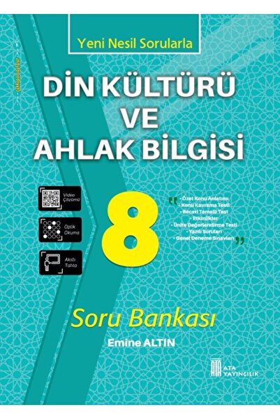 Ata Yayıncılık 8. Sınıf Din Kültürü Ve Ahlak Bilgisi Soru Bankası