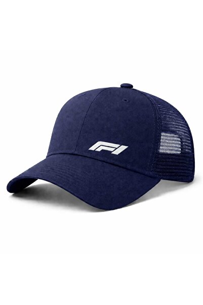patasarım F1 Baskılı arkası fileli yazlık şapka