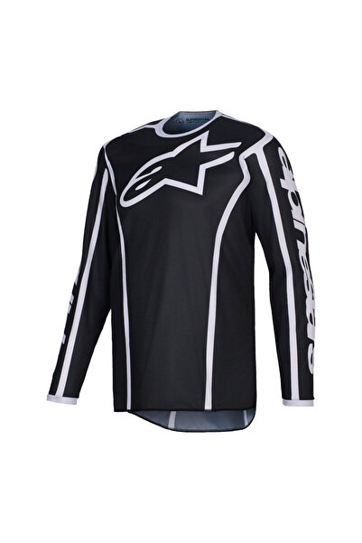 Alpinestars Fluid Apex Off-Road Motosiklet Jerseyi Siyah Gri