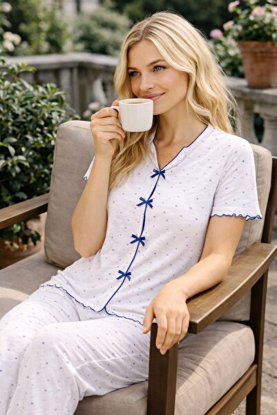 Pemilo Set de pijamale cu mâneci scurte 01668 pentru femei