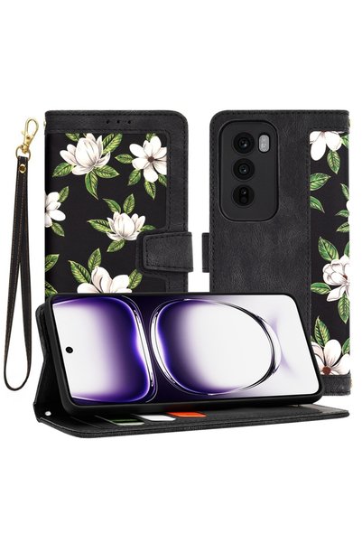 Techsuit Case for Oppo Reno12 - FlipCraft - Flowers of the Dawn