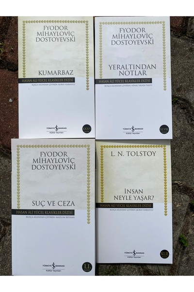 TÜRKİYE İŞ BANKASI KÜLTÜR YAYINLARI Dostoyevski 4 Kitap Set Suç Ve Ceza Yeral...