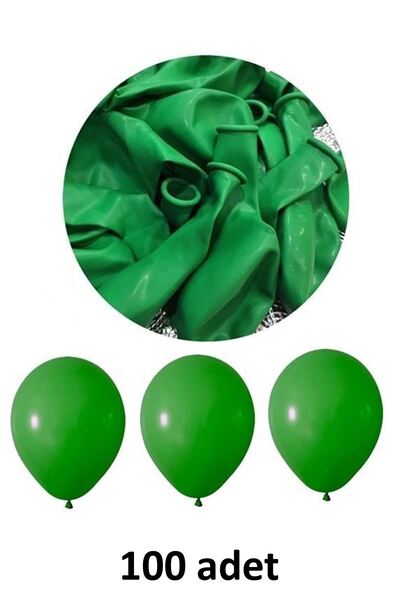 Atölye Mi Green Latex Balloon 12" - 30 cm, Pack of 100