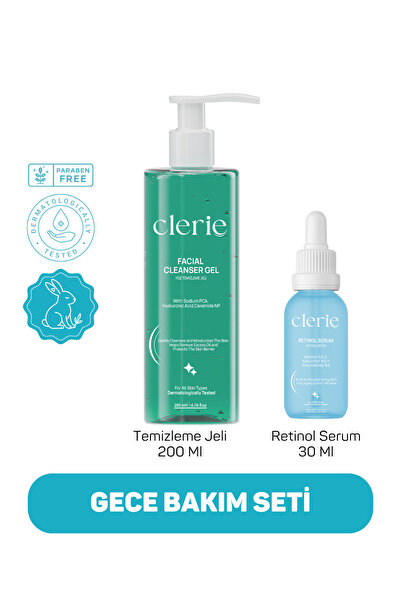Clerie Cosmetics %0.3 Retinol & %2.5 Bakuchiol Serum + Sebum ve Yağ Dengeleyi...