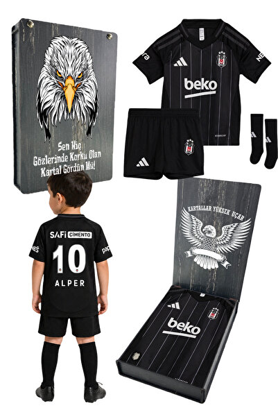 Beşiktaş Original Licensed Adidas Black Set Jersey with Uv Box Gift