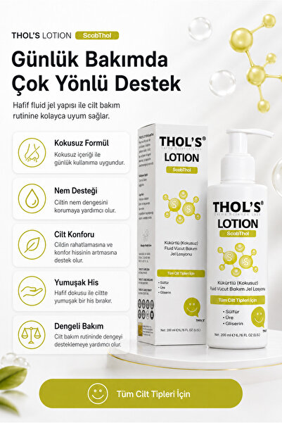 THOLS TB13 ScabThol Sülfürlü Kokusuz Arındırıcı Nemlendirici ve Yatıştırıcı V...