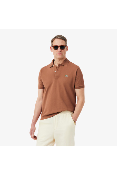Lacoste L.12.12 بولو بني كلاسيكي للرجال