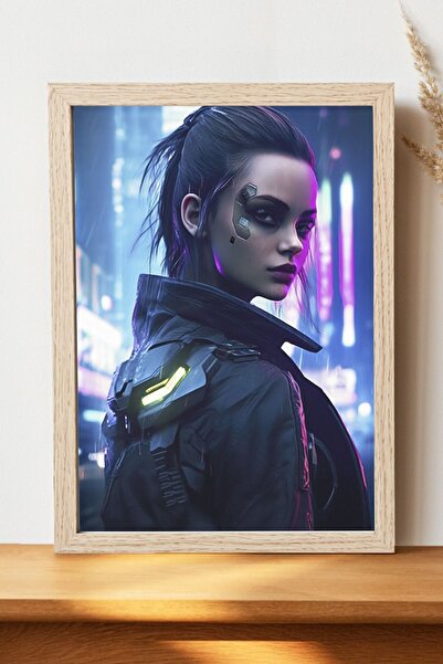 Luna Marissa Αφίσα Cyberpunk - Αφίσα τοίχου από γυαλιστερό χαρτί χωρίς πλαίσιο