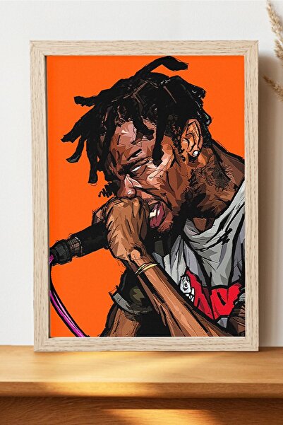 Luna Marissa Αφίσα Travis Scott - Χοντρό χαρτί χωρίς πλαίσιο, αφίσα Hiphop