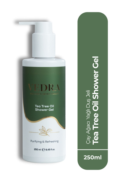VEDRA AROMATHERAPY & SKINCARE Çay Ağacı Yağlı Duş Jeli Tea Tree Oil Shower Ge...
