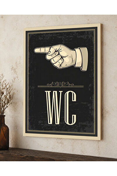 karbonsoft Wc Tuvalet Tabelası Parmak Işareti Ile Yönlendirme Tabelası