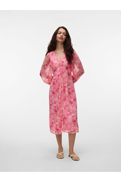 Vero Moda Kleid VMSMILLA Langes Kleid