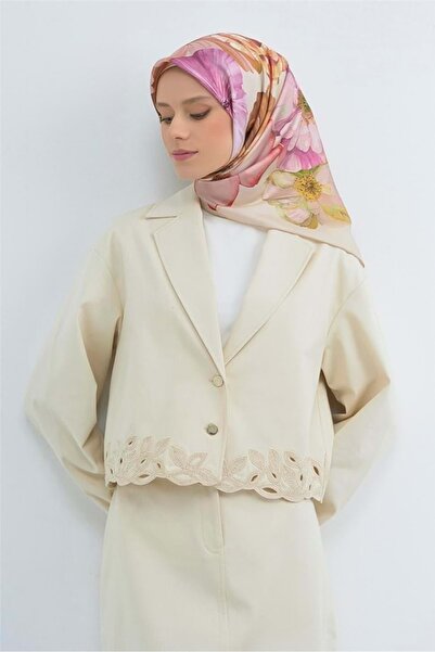 Modario Armi̇ne Pure Silk Scarf 2026 Spring-Summer Pattern 7 - 4