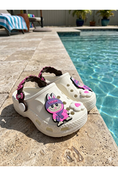 nuh kids Kaydırmaz Desenli Emoji Hediyeli Bahçe Plaj Havuz Günlük Terlik&Sand...
