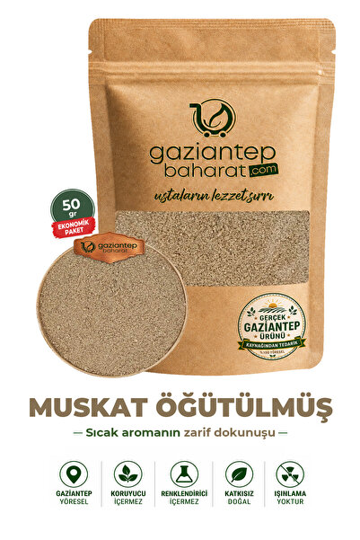 Gaziantep Baharat Öğütülmüş Muskat 50gr - Doğal Ve Yüksek Kaliteli Baharat