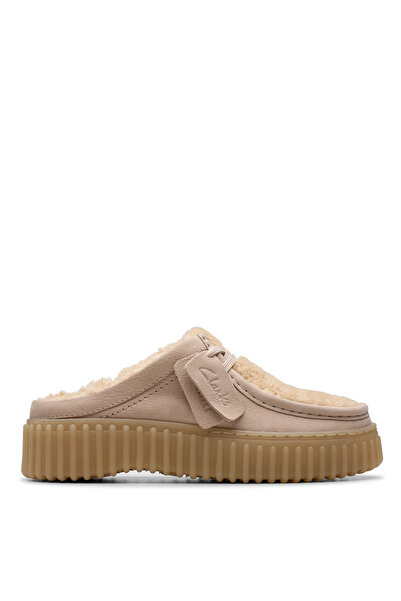 CLARKS Bej Kadın Deri Terlik Torhill Mule