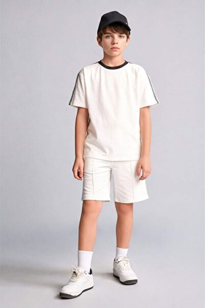 DeFacto Regular Fıt Sweatshirt Kumaşı Şort Erkek Çocuk H4133A826HS