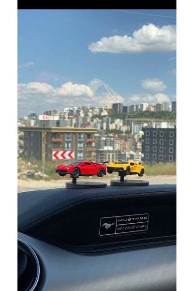 Store Araç İçi Haraketli Drift Minyatur Sarı Lamborghini Arabası Aksesuar Met...