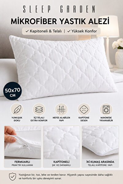 Sleep Garden Saltea pernă matlasată din microfibră de înaltă calitate 50x70