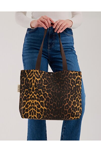 Pure Touch Kadın Omuz Çantası Leopar Desen