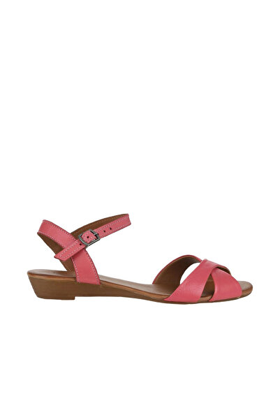Bueno Shoes Φούξια Δερμάτινα Γυναικεία Σανδάλια 01wn3808