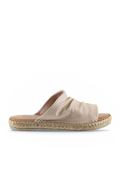 Bueno Shoes Papuci espadrille de damă din piele roz 01wl4617