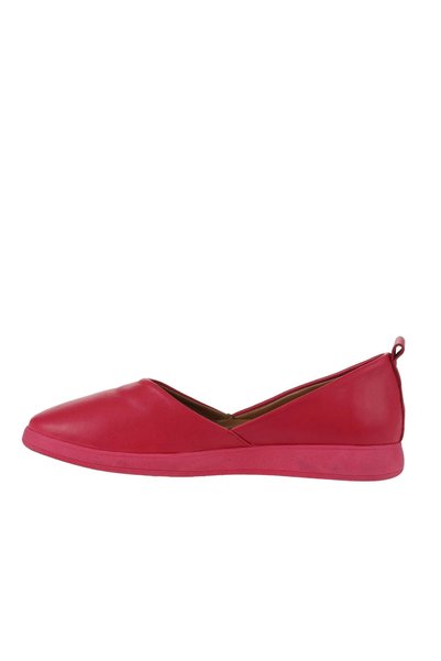 Bueno Shoes حذاء باليرينا مسطح للنساء من الجلد الفوشيا 01wy1507