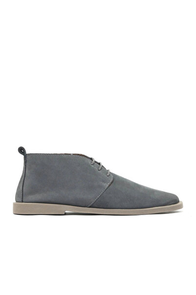Bueno Shoes Cizme plate de damă din nubuc gri 01wd4206