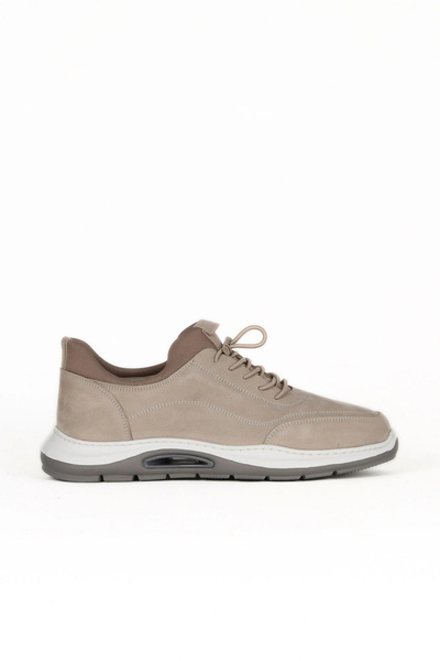 Bueno Shoes حذاء كاجوال رجالي من الجلد باللون البيج دانتي 07ma28448225
