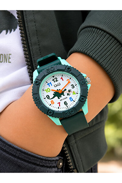 Q&Q Silicone Strap Waterproof Children's Wristwatch with 2 Years Machine Warr...