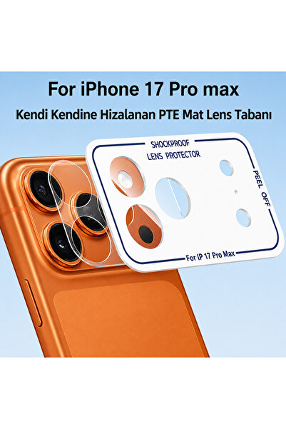 kılıfbenim iPhone 17 Pro Max için Kolay Kurulum Kamera Adası Lens Etrafı Koru...