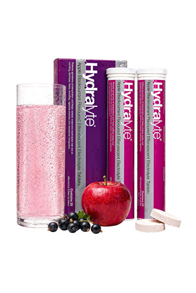 HYDRALYTE أقراص فوارة للإلكتروليت بنكهة التفاح والتوت الأسود - 40 قرصًا |   م...