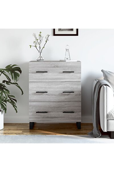 Concept Servantă, gri sonoma, 69,5x34x90 cm, lemn compozit