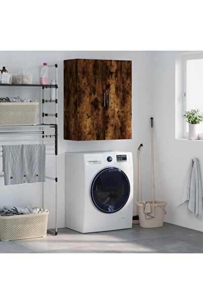 Concept Dulap montat pe perete, stejar fumuriu, 69,5x34x90 cm