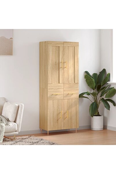 Concept Dulap înalt, stejar sonoma, 69,5x34x180 cm, lemn compozit