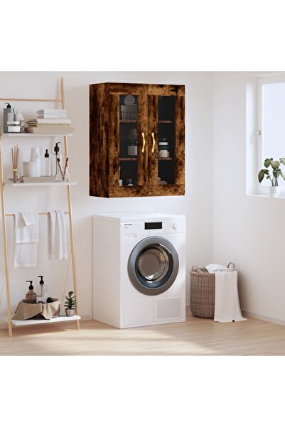 Concept Dulap montat pe perete, stejar fumuriu, 69,5x34x90 cm