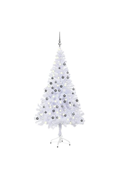 Concept Brad de Crăciun artificial cu LED-uri&globuri 180 cm 620 ramuri