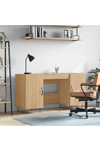 Concept Birou, stejar sonoma, 140x50x75 cm, lemn compozit