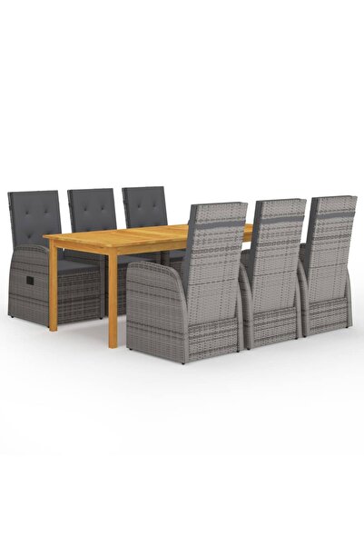 Concept Set mobilier de grădină, 7 piese, gri