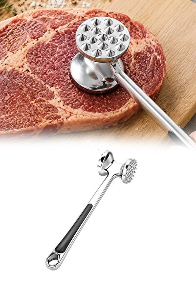 omilife Döküm Et Dövücü Çift Taraflı Dayanıklı Alüminyum Gövde Et Yumuşatma T...