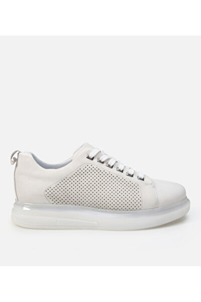 Hotiç Men's Leather Beige Casual Shoes