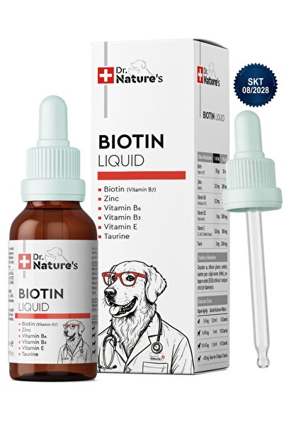 Dr. Nature's Köpek Biotin Damla 50 ml – Sıvı Deri ve Tüy Sağlığı Desteği