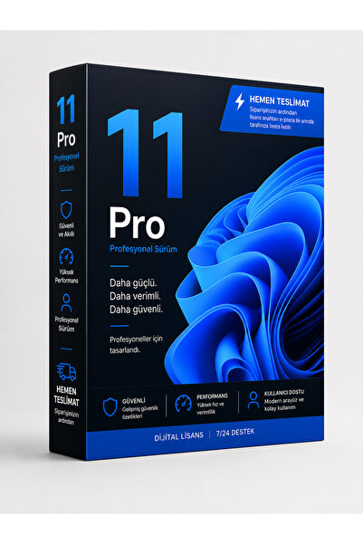 Lisansium Windows11 Pro Dijital Lisans Anahtarı Key - 32&64 Bit - Anında Tesl...