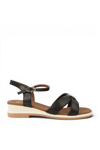 FORMAZIONE Sandale elegante, femei, FORMAZIONE, 49023 negre, piele, toc 37