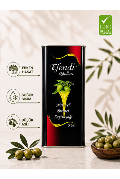 Efendioğulları Naturel Birinci Zeytinyağı 5 Lt