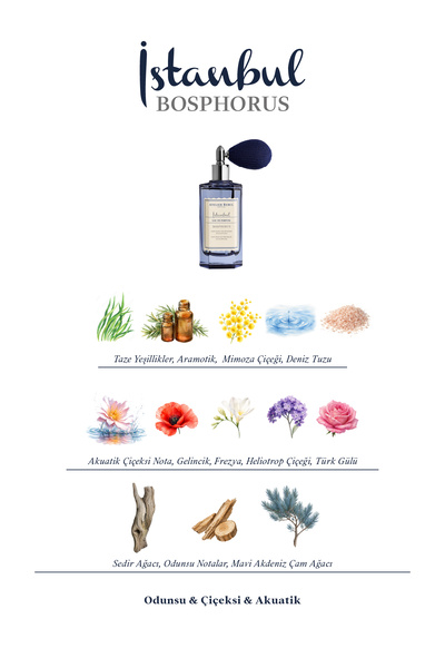 Atelier Rebul İstanbul Bosphorus Akuatik/Odunsu/Çiçeksi EDP 50 ml Unisex Parfüm